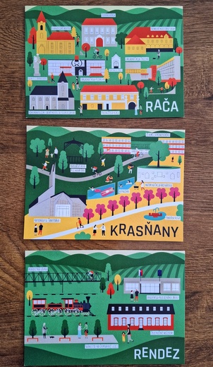 Pohľadnice Rača, Rendez, Krasňany